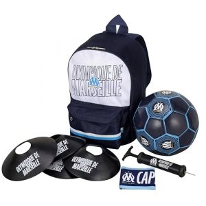 OLYMPIQUE DE MARSEILLE Football kit Enfant Om - Ballon Sac Pompe Brassard - Collection Officielle (MISTERLOWCOST, neuf)