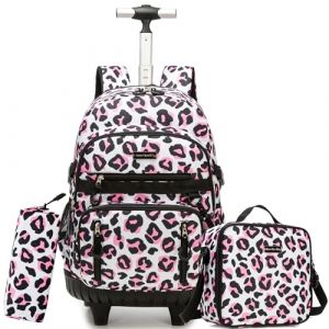 HTgroce Cartable a Roulette Fille cm1 Sac a Roulette Fille Primaire Rentree Scolaire CP,CE1,CE2 (Lldaily EUR, neuf)