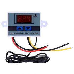 Contrôleur de température numérique LED, mini interrupteur de thermostat programmable DC 12V 120W avec sonde de capteur étanche pour Smart Home/Incubator Aquarium/Car Improvement(-58 ℉ à 230 ℉) (Liteerpu, neuf)