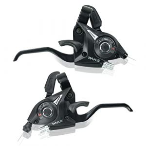CYSKY Manettes de Vitesse 3x7 / 3x8 Vitesses VTT Vélo Frein Shifter, Levier de Vitesse Gauche Droite avec Indicateur de Vitesse et Câble de Frein pour Vélo de Montagne et de Route (3 x 8 Vitesses) (CYSKY SHOP, neuf)