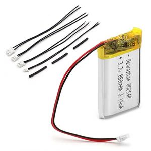 NEWASHAN Batterie 802540 Compatible avec Sena 10S 10S-01 20S Evo 20S-01 30K 30K-01D 50S EVO30 SF2 SP46 LEXIN LX-B4FM FT4 Pro Moto Casque Bluetooth Intercom 850mAh 3,7V Li-ION Lipo Accu Pile 2 fils JST (newashan, neuf)