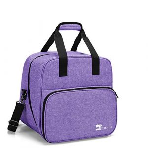 Yarwo Sac pour Surjeteuses avec Planche de Bois pour Soutenir Le Fond, Sac de Transport pour Surjeteuses, Convient à la Plupart Majeur Surjeteuses, Violet (KUNBO EU, neuf)
