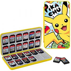 Konphat Étui pour Jeux Switch, Boîte de Rangement pour Cartouches de Jeux Nintendo Switch,Boîtier Housse de Protection Portable avec 24 Support des NS Jeux Cartes Organisateur Conteneur (Konphat EU, neuf)
