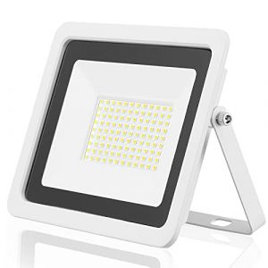 EOCOYAR Projecteur LED 100W 50W 30W 20W 10W Réflecteur Blanc Ultra Mince Projecteur 230V IP68 Éclairage Extérieur Étanche(100 Watts,Blanc Chaud) (wctebay, neuf)