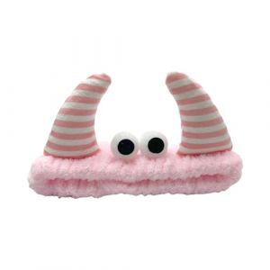 Adorkable Serre-tête de clown pour bal d'anniversaire Motif corne de dessin animé avec yeux colorés (whuihui, neuf)