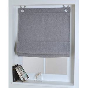 Kutti Store Bateau Dimout Blackout oeilets sans per&ccedil;age Gris 80 x130 cm (Rollos & more, neuf)