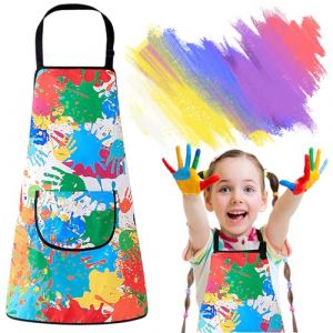COYUN 1 pcs Tablier Peinture Enfant, Tablier Enfant, blouse peinture enfant, Blouse Imperm&eacute;able R&eacute;utilisable avec Poche, pour Filles et Gar&ccedil;ons, Pour L'&eacute;cole Activit&eacute;s Peinture Cuisine Coloriage (HLWA RETAILS LTD UKSTORE, neuf)