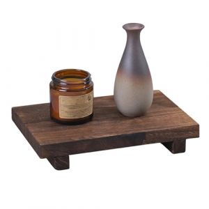 Bois Riser Savon Plateau, Plateau &agrave; Pieds Rehausseur en Bois, Rehausseur en Bois pour &Eacute;vier, Socle en Bois pour Comptoir De Cuisine, Accessoires pour La Maison, pour Cosm&eacute;tiques, Parfums, Lotions (Czldfd, neuf)