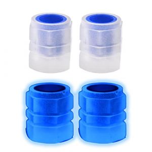 4 bouchons valve pneu universels lumineux pour voiture, r&eacute;sistant &agrave; la corrosion, bouchons valve pneu LED n&eacute;on pour v&eacute;lo, voiture, moto (sapcetall, neuf)