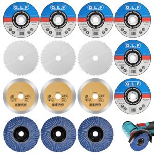 NUTKIT 15PCS disques de coupe 76 mm, disque &agrave; tron&ccedil;onner 76x10 mm, Disques de Meuleuse D'angle, Set D'disques a Tronconner, disque d&eacute;coupe pour meuleuse d'angle, Pour M&eacute;tal, Acier, Fer, Aluminium (HFX-online, neuf)