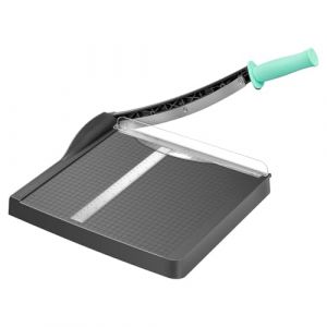 A4 Massicot Coupe Papier Manuel avec Protection de S&eacute;curit&eacute; et Verrouillage de lame, Cisaille Guillotine pour Papier Photos Carton, Professionnel Coupe Papier Cutter Capacit&eacute; 16 Feuilles, Gris (Kasadin, neuf)