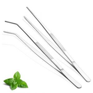 Berglander Lot de 2 pinces &agrave; &eacute;piler de cuisine extra longues en acier inoxydable 30,5 cm pour chef, servir de la nourriture, griller, culinaire, p&acirc;tes, salade, barbecue (Culina Houseware, neuf)
