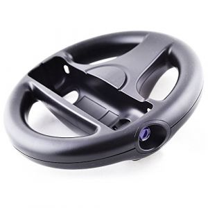 Volant pour Wii Présenté dans sa Boite, Couleur Noir, Compatible avec le jeu Mario Kart (REY ®, neuf)