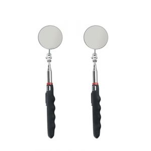 FUGLUS 2 pièces Miroir Mecanique Auto Miroirs D'inspection Miroir D'inspection Miroir D'inspection Rotatif à 360 Degrés, Télescopique Jusqu'à 72 cm, Poignée Antidérapante, Pour Réparation Auto (BOOKING PRICELESS, neuf)