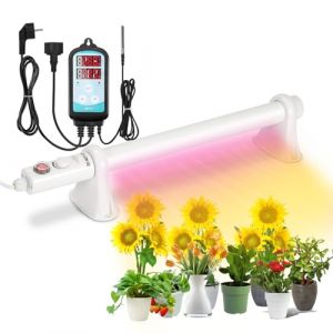 Eulenke Chauffage de serre 90 W - Chauffage électrique pour serres - Avec thermostat - Zone de chauffage 5 m² - IP44 - Chauffage de serre pour serre, jardin, cave à vin (NONGYF, neuf)