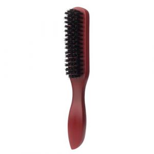 Brosse &agrave; barbe en poils de sanglier pour homme - Outil de rasage - Brosse &agrave; cheveux en nylon - Brosse &agrave; cheveux pour barbe - Brosse de rasage salon (huangHUK, neuf)