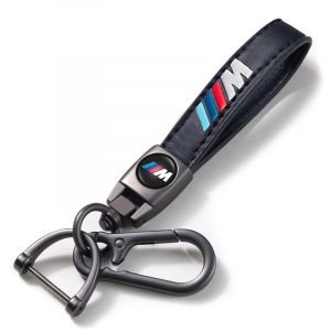 Auto Porte-clé, Porte clef voiture pour BMW M M2 M4 M5 M6 M8 X1 X2 X3 X5 X6 M135i M240i Z4 328i X7 Series, Porte-clés en cuir pour homme et femme, Voiture Accessoires, Noir (sunnilly, neuf)