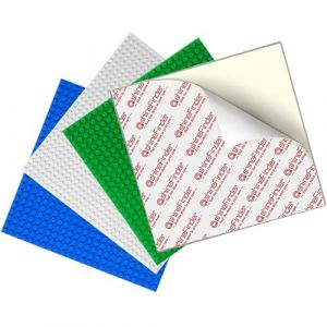 shineFinder Lot de 4 plaques de Construction compatibles avec Les Blocs de Construction Lego, 25,5 x 25,5 cm, Plaque de Base à décoller et à Coller pour Dessus de Table, Mur, boîte de Rangement (ShunYi-EU, neuf)