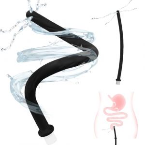 Douche anale 43 cm pour sexe anal : lavement pour nettoyage des intestins, doucheanale pour femmes, douche anale pour hommes, lavement &agrave; 4 trous, douche en silicone, doucheintime, doucheanale (GREENFOODERAN TRADING LTD, neuf)