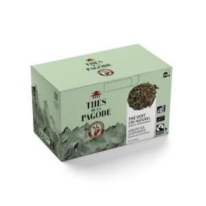 Th&eacute;s de La pagode - Th&eacute; Vert Bio Cru Naturel - Gunpowder D&eacute;licat - 20 Infusettes (Th&eacute;s de la Pagode - Boutique officielle, neuf)