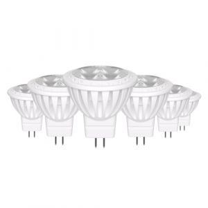 GOHDLAMP Ampoules LED GU4 MR11 Non Dimmables Lot de 6, GU4 LED 12V 3W remplace les lampes halog&egrave;nes 30W, r&eacute;flecteur, 4000K 540 lm AC/DC 11 V-14 V, culot GU4.0 (Gohdlamp-eu, neuf)