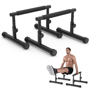 IMAYCC R&eacute;glable Parallettes pour Calisthenics, 2 en 1 Barre de Dip Parallele Musculation Antid&eacute;rapantes, Push Up Bars Poign&eacute;es de Pompes Fitness Parallettes pour Calisthenics Int&eacute;rieur Ext&eacute;rieu (LuisVei-FR, neuf)
