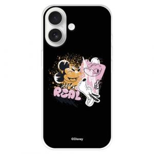 Coque compatible avec iPhone 17 officielle Disney Keep It Real pour prot&eacute;ger votre t&eacute;l&eacute;phone portable Coque en silicone transparente souple sous licence officielle Disney Classic (La Casa de Las Carcasas, neuf)