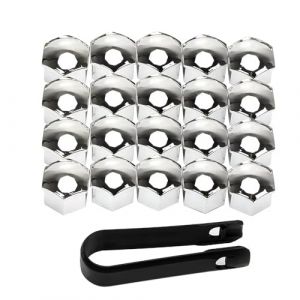 BBTUA 20 Pi&egrave;ces Cache Ecrou pour Peugeot RCZ 2010-2013, Couvercles de Boulon Hexagonal en Chrome, avec Outil de Montage Accessoires Automobiles,Silver-17mm (DATONGSHIPINGCHENGQUNIXIAQINGBAIHUODIANGERENDUZI, neuf)