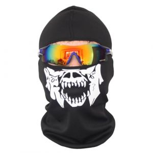 Tomedeks 1 Pièces Cagoule Moto, Cagoule Intégrale Pour Homme Et Femme, Protection Solaire, Skull Masque Respirant Pour Ski Et Moto Pour Halloween, Cosplay, Sports De Plein Air, Cyclisme(B) (Tomedeks-FR, neuf)