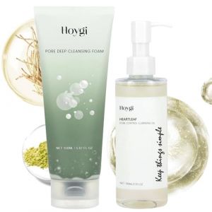 Pore Cleansing Oil 100ml,Heartleaf Pore Cleansing Foam 150ml,Reduce Pore Deep Cleanseing Quercetin Heartleaf Facial Cleanser Schiuma Detergente (DONGCHUANSHUN LIMITED, neuf)