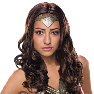 WONDER WOMAN Movie Adult Costume Wig (Bixem, neuf)