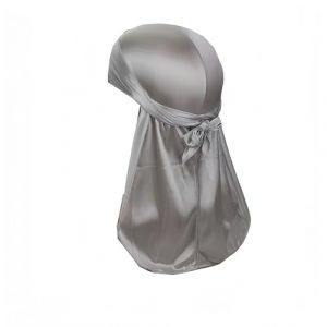 Proumhang Longue Queue Durag, Bandeau Unisexe Durag 360 Waves,Chapeau Turban,Bretelles Larges,Bandana Pirate,D&eacute;coration Quotidienne Hip-hop pour Femmes et Hommes,Gris (labellevie_NO1, neuf)