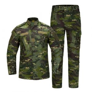 Oanviso Ensembles de Surv&ecirc;tement Homme Veste Impermeable Chaud Manteau Softshell Blouson et Cargo Pantalon de Sport Militaire Pantalon Uniforme pour Randonn&eacute;e Camping B Vert Fonc&eacute; M (Osheoiso Inc., neuf)