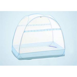 Liveinu Moustiquaire Pop Up pour Lit Bébé Fermeture à Glissière à Double Porte Tente Portable Moustiquaire de Voyage Pliante de Lit de bébé Lit, Bleu 120x65x100cm (istaZ EU, neuf)