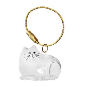 Pendentif Bo&icirc;te De Conservation De Poils De Chat, Bouteille De Conservation De Poils De Chat, Pendentif Porte-cl&eacute;s Pour Animaux De Compagnie, M&eacute;morial Pour Sac &Agrave; Main, Portefeuille, Sac &Agrave; Dos, Porte-c (woodone, neuf)