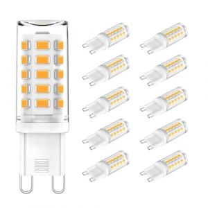 CHEERBEE Ampoule G9 LED 3W Blanc Chaud 2700K (Lot de 10) &ndash; &Eacute;quivalent Ampoule G9 40W Halog&egrave;ne, 350LM, CRI>85, 220-240V, Capsule LED Sans Scintillement, Non Dimmable pour Lustres et Plafonniers (Jovbee, neuf)