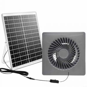 Panneau solaire avec extracteur d'air - 12 V - Kit de ventilateur solaire pour camping-car, serre, conteneur, abri de jardin, voiture de ventilation (15,2 cm) (popmall-eu, neuf)