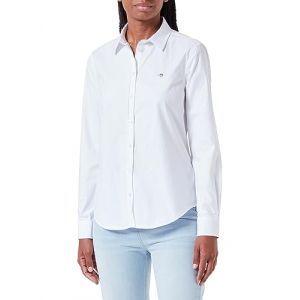 GANT Chemise Oxford Extensible pour Femme Coupe Classique, Blanc, 40 (TradeINN, neuf)