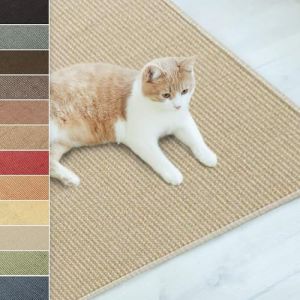 KARAT Paillasson en Sisal pour Chats,Tapis Griffoir,Tapis de grattage pour Chats,Tapis à griffer,Tapis à gratter résistant,Protection Idéale pour Meubles et Le Bien-être du Chat (Nature 30x50 cm) (Velvet Trading, neuf)