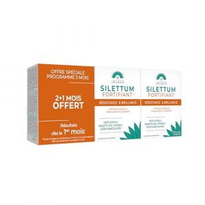 SILETTUM Fortifiant Pack Eco 180 Comprimés | Agit pour des Cheveux et Ongles Forts, Résistants et plein de Vigueur | Pour Cheveux et Ongles Fragilisés et Cassants | Laboratoire Jaldes (Parasanteonline, neuf)