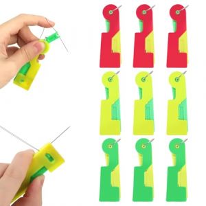 TDUNSYA 9 Pcs Enfile Aiguille,Fil Enfile-Aiguille à Coudre,Point De Croix Enfile-Aiguilles,Passe Fil Couture,Enfileur Aiguille Machine à Coudre, Outil d’Enfile Aiguille Pour Seniors & Débutants (camelorapi2, neuf)
