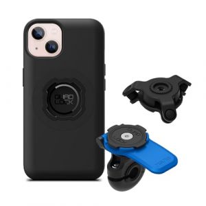 Quad Lock Support T&eacute;l&eacute;phone pour R&eacute;troviseur de Moto avec Amortisseur de Vibrations et Coque MAG pour iPhone 13 (Quad Lock EU, neuf)