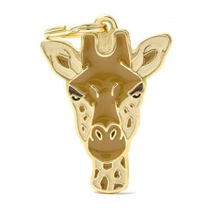 My Family M&egrave;daille pour chien personnalis&eacute; Made in Italy, Girafe, M&eacute;daille d'identit&eacute; pour chien grav&eacute;e Gravure gratuite Aluminium, M&eacute;tal &eacute;maill&eacute; &agrave; la main, Collection Wild (myfamily-officialstore, neuf)