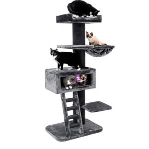 Petrebels Maine Coon Arbre &agrave; chat XXL Ragdoll 179 cm XXL pour grands chats, couleur noir (Petrebels, neuf)