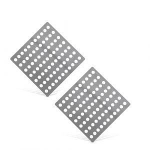 LIANRISES Lot de 2 Bonde Douche 15x15cm Filtre Cheveux Douche Attrape Cheveux Douche Filtre Evier Grille Douche ArrêTer Le Couvercle des éGouts des Feuilles (LIANRISES, neuf)