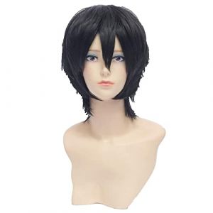 Sword Art Online SAO Kirigaya Kazuto Kirito Short Black Cosplay Wig Synthetic Hair Halloween Costume Party Play Wigs (good stuff A, neuf)