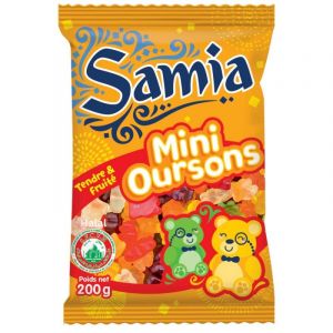 SAMIA - Bonbons Ourson Halal Sachet Gélifiés - Saveurs d'Orient - 200g de pur délice - Le Lot De 4 (Franc shopping, neuf)