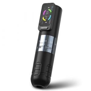 Machine à tatouer sans fil avec 6 coups de pinceau, pistolet rotatif de 2,2 à 4,2 mm, boutons tactiles, affichage numérique LED, moteur sans noyau pour tatoueur.,Argent (Vexorium, neuf)