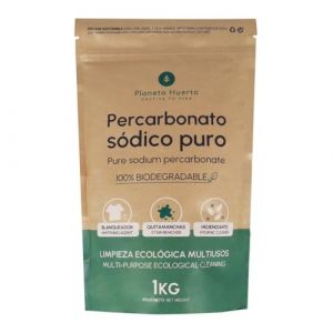 Plan&egrave;te potager Percarbonate de sodium pur 1 kg blanchissant, d&eacute;tachant et d&eacute;sinfectant &eacute;cologique &ndash; Percarbonate id&eacute;al pour v&ecirc;tements blancs et color&eacute;s, d&eacute;sinfectant naturel, 1 kg (PlanetaHuerto-es, neuf)