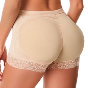 GoPaw Hip Enhancer Rembourr&eacute; Culottes, Femmes Butt Lifter Shapewear, Rembourr&eacute; Culotte Push Up Fesse (FR/ES, Alpha/Lettres, L, 3TG, Taille Normale, Taille Normale, Skin Tone) (GoPaw Cayne, neuf)